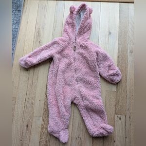 Carter's Pink Fleece Baby Pram 6m